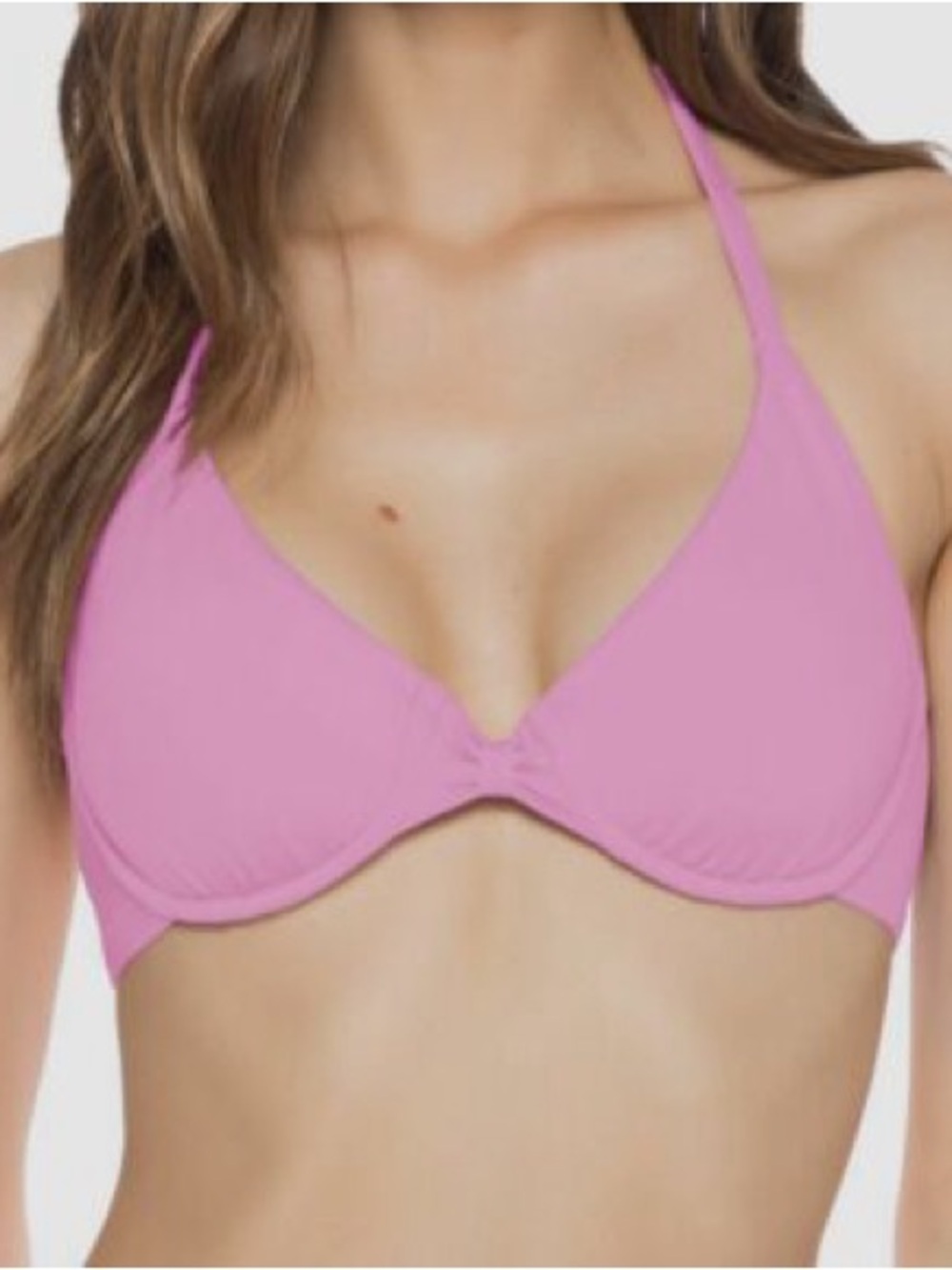 Women’s Pink Halter Bikini Top